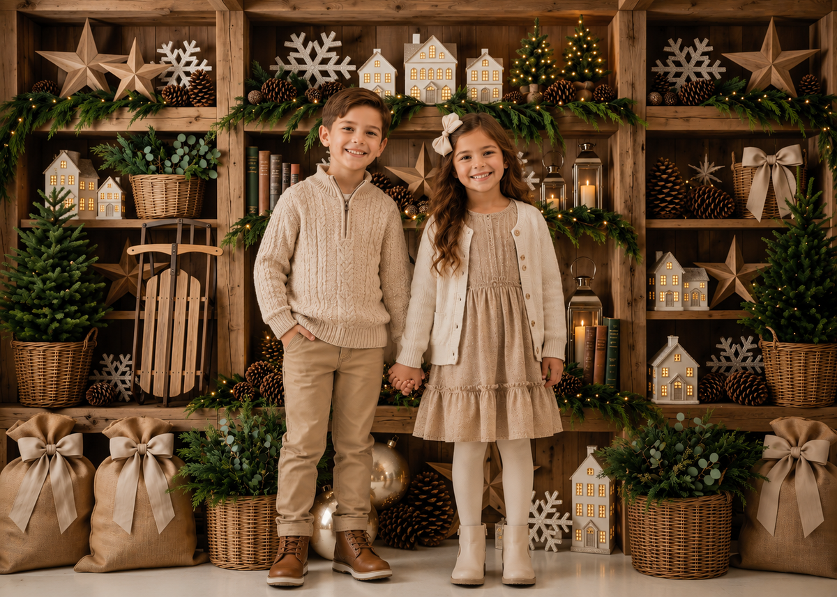 Christmas Bookshelves & Displays