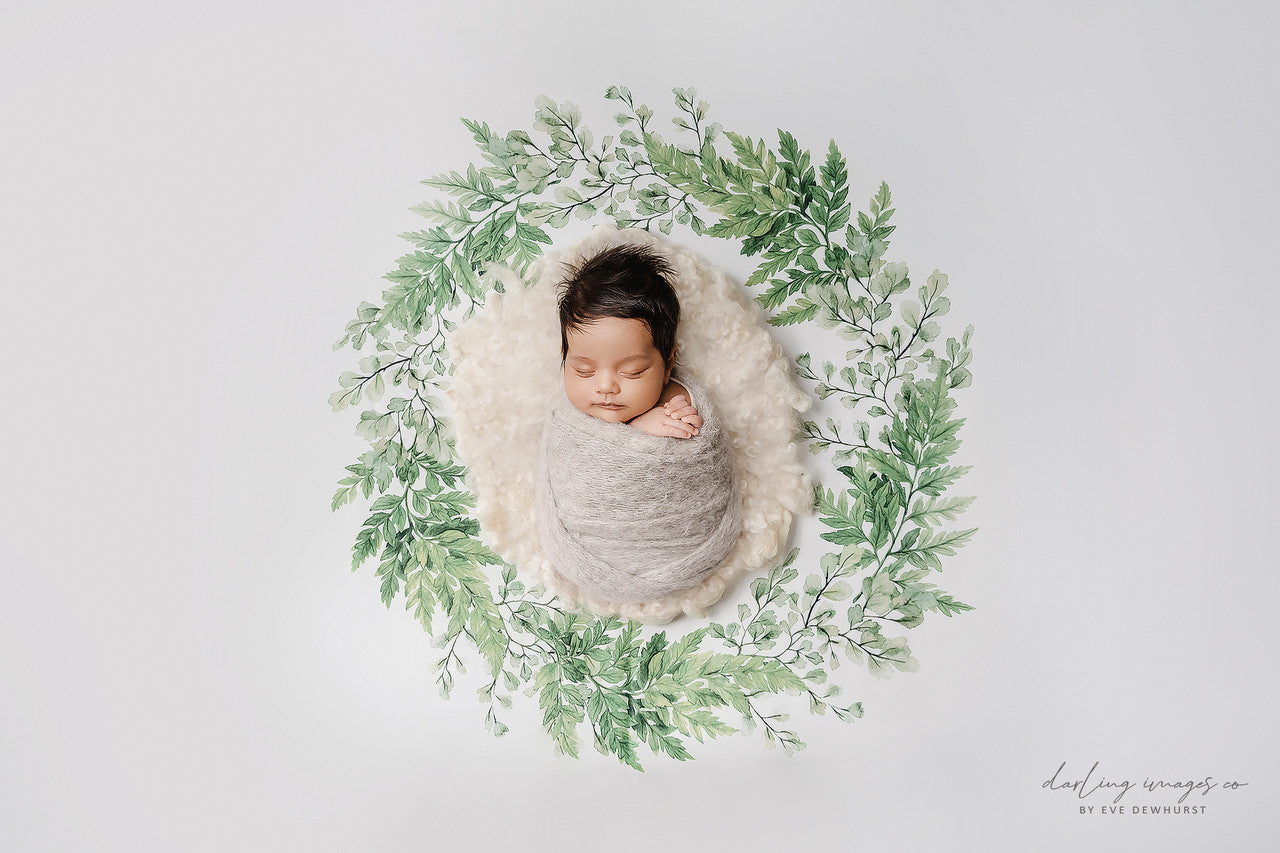 Verdant Wreath - Newborn Posing Fabric