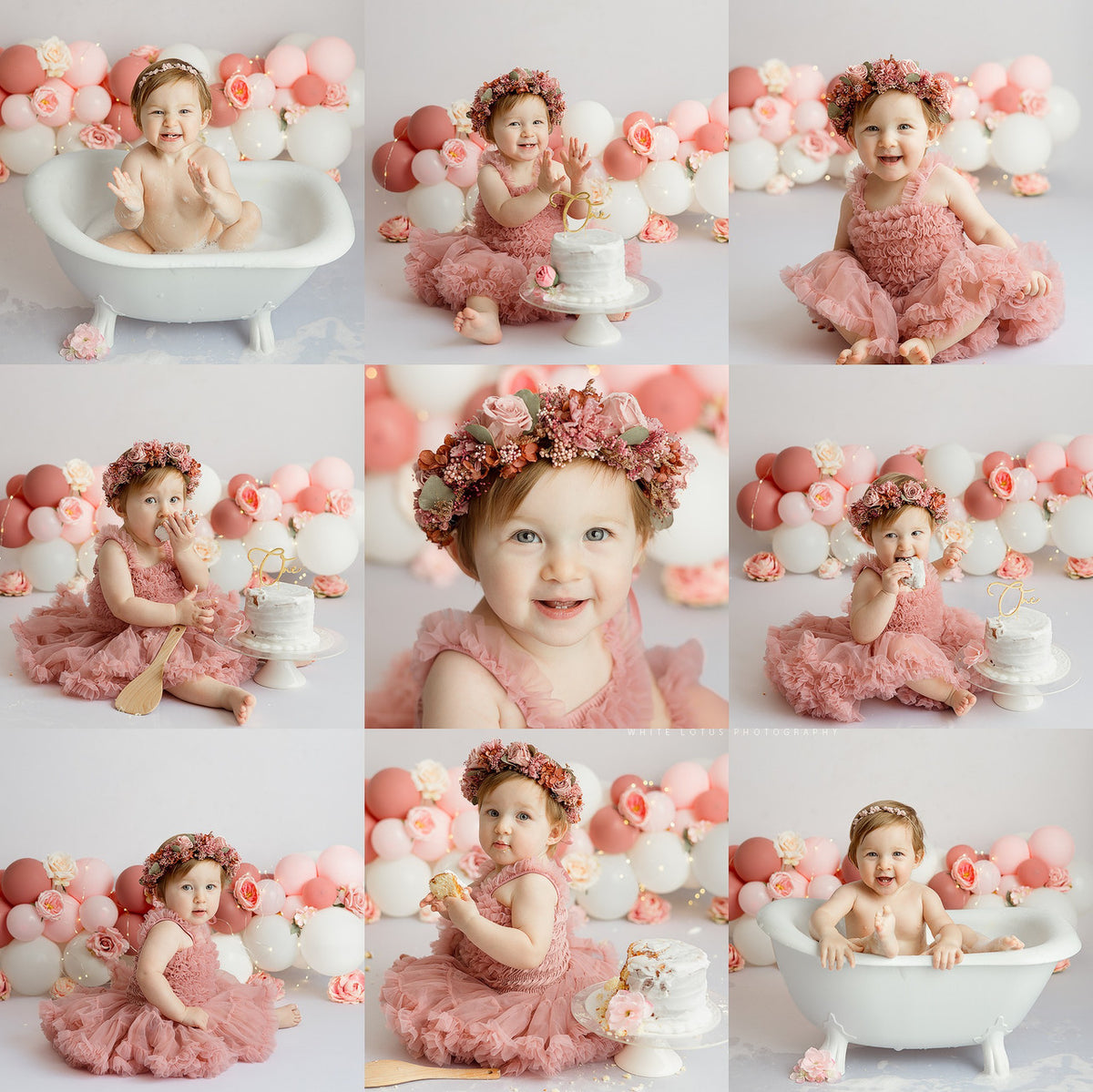 Creamy Blossom Balloons