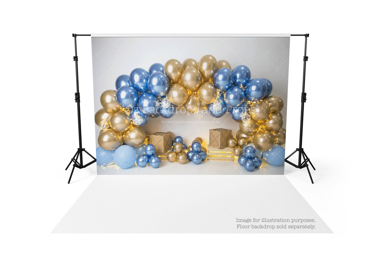Electric Blue Gold Arch