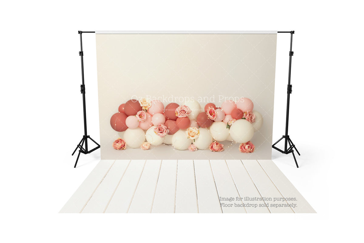 Creamy Blossom Balloons