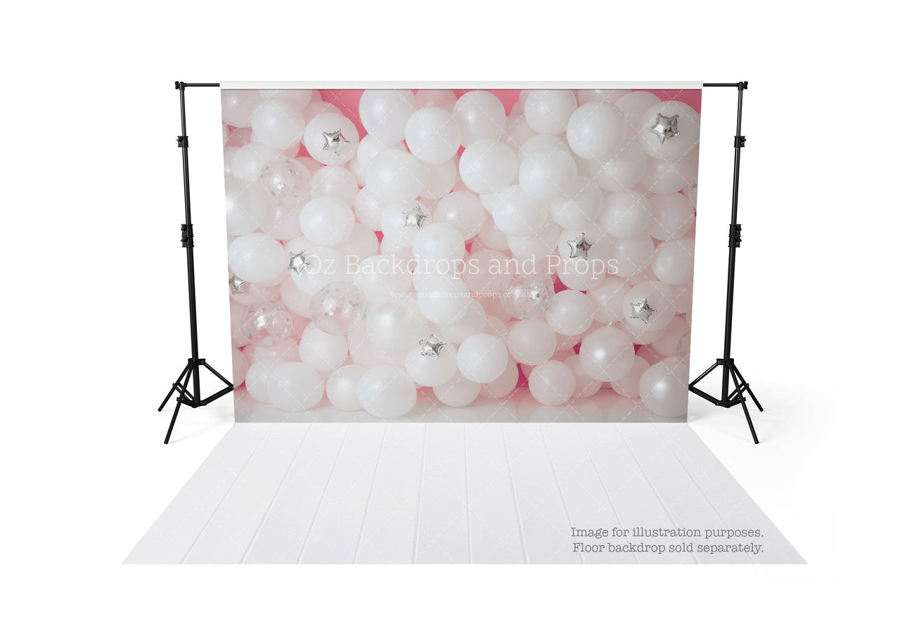 White Balloon Wall