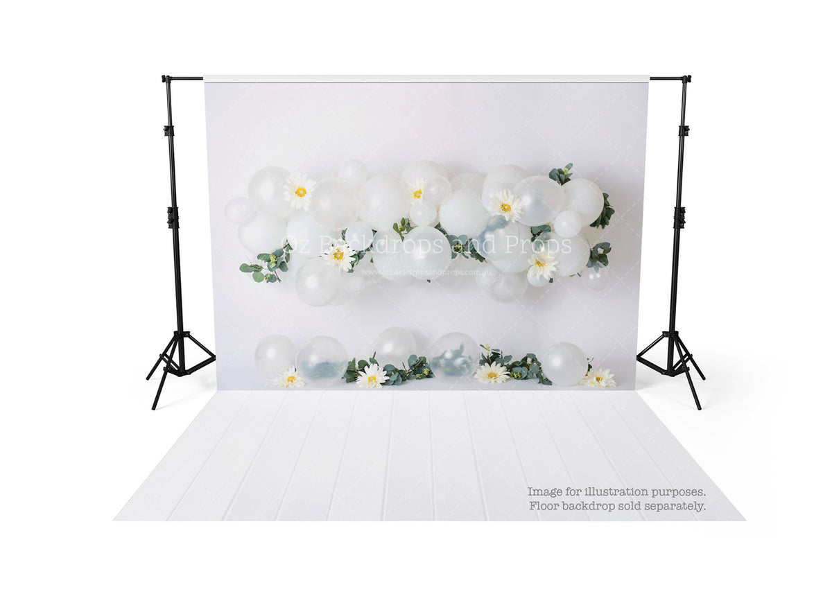 White Daisy Balloons