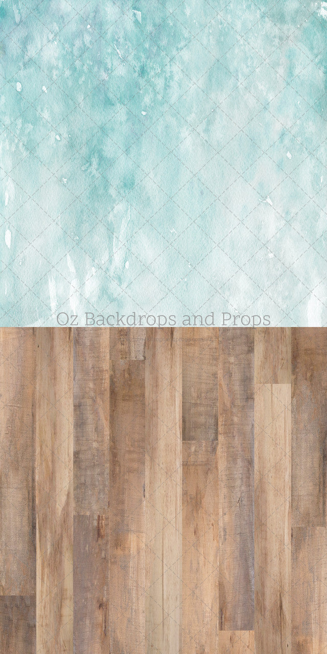 Aqua Watercolour & Dakota Wood Two in One