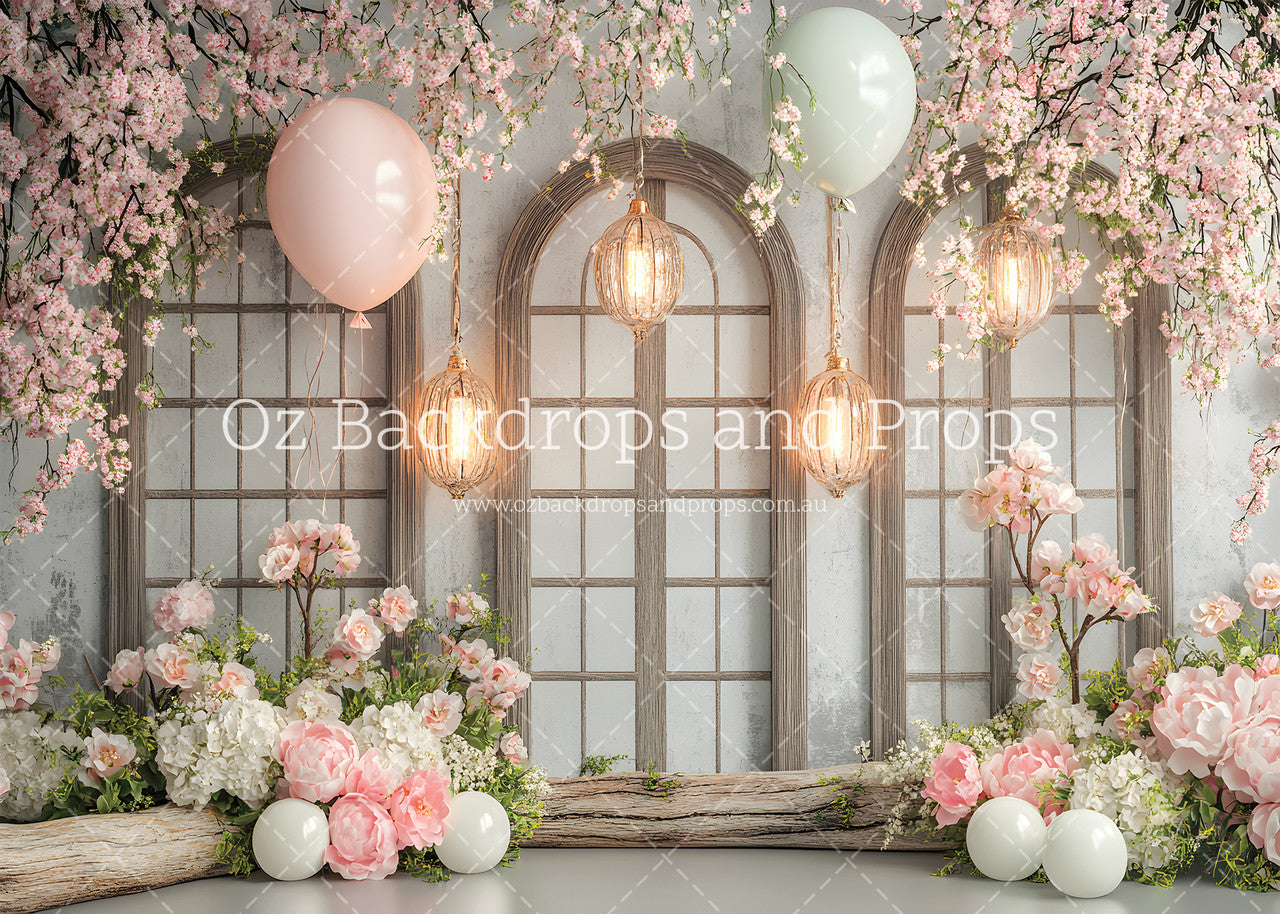 Arched Shutter Blooms