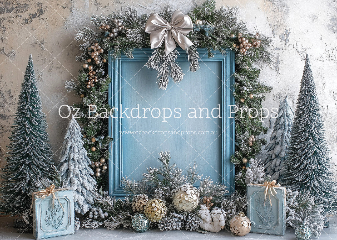 Baby Blue Festive Frame