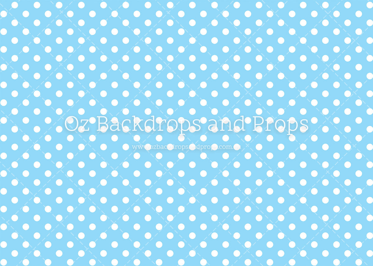 Baby Blue Polka Dots