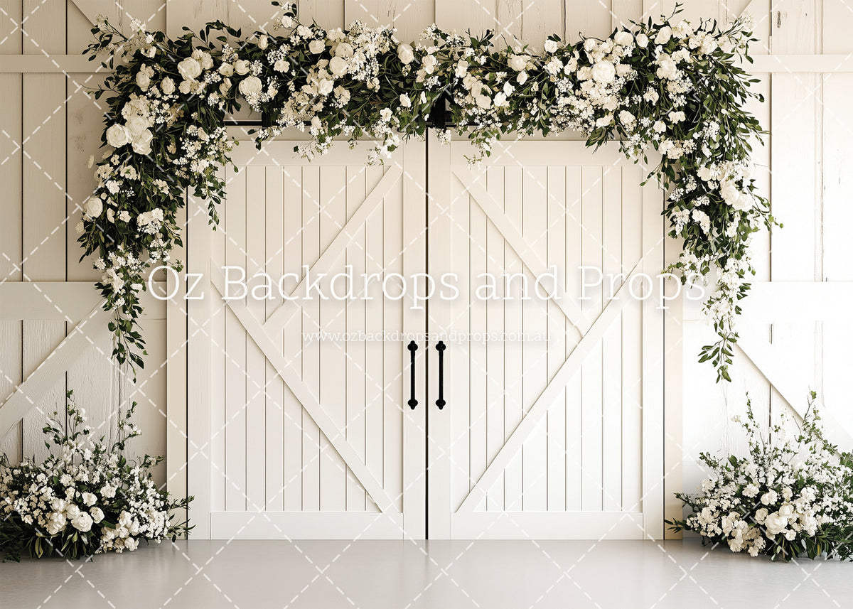 Baby's Breath Barn Door