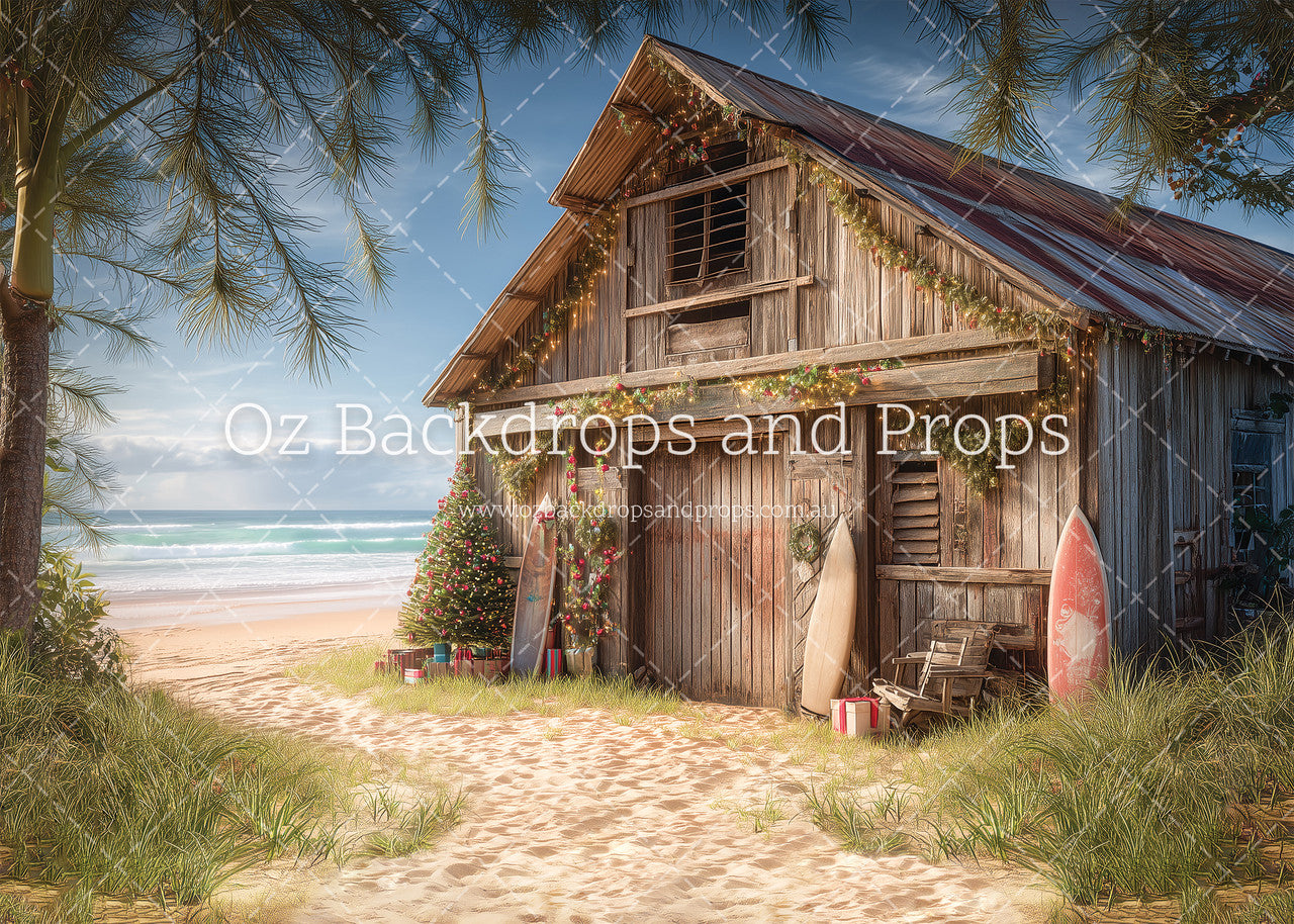 Beach Barn Decorated