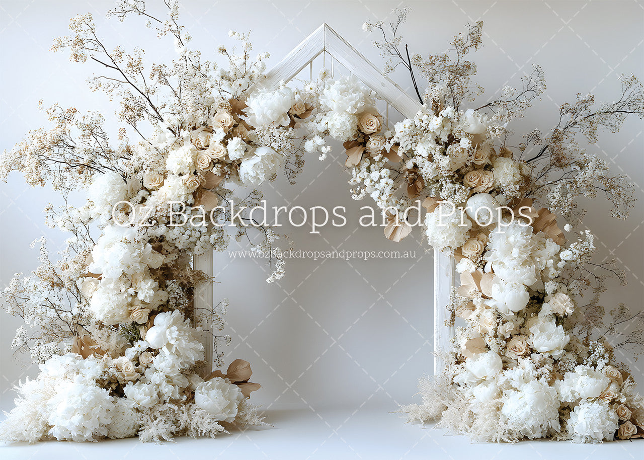 Beige Bloom Arch