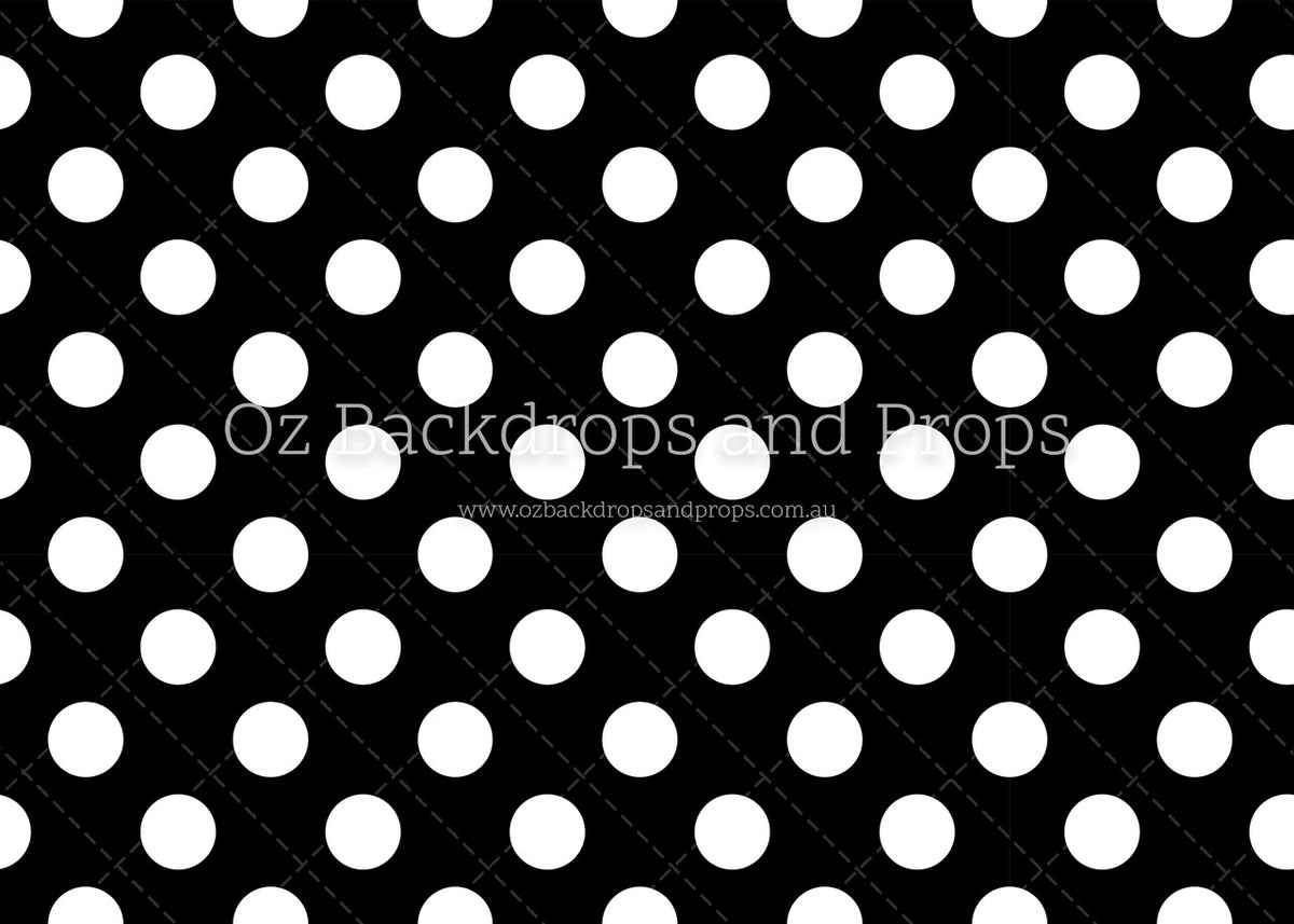 Black & White Polka Dots