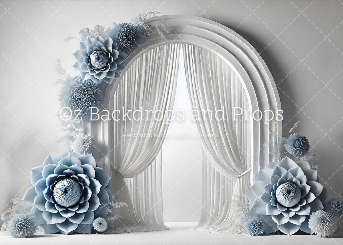 Blue Floral Entrance