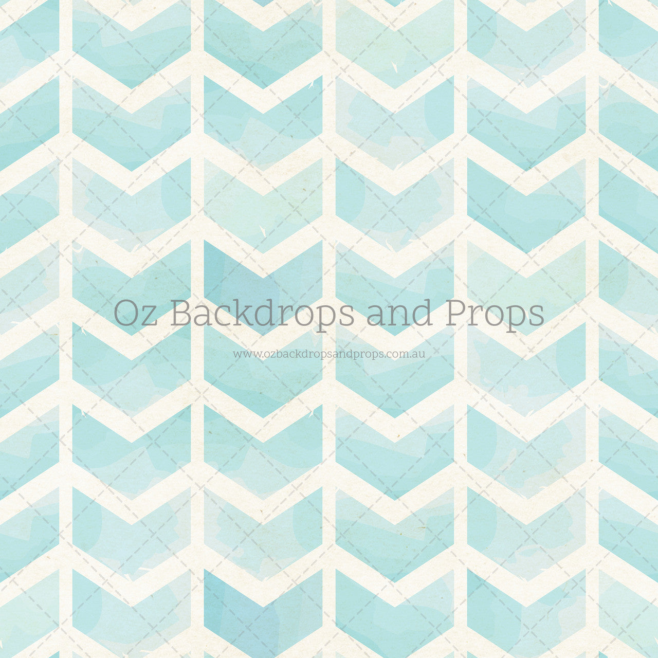 Blue Painted Chevron