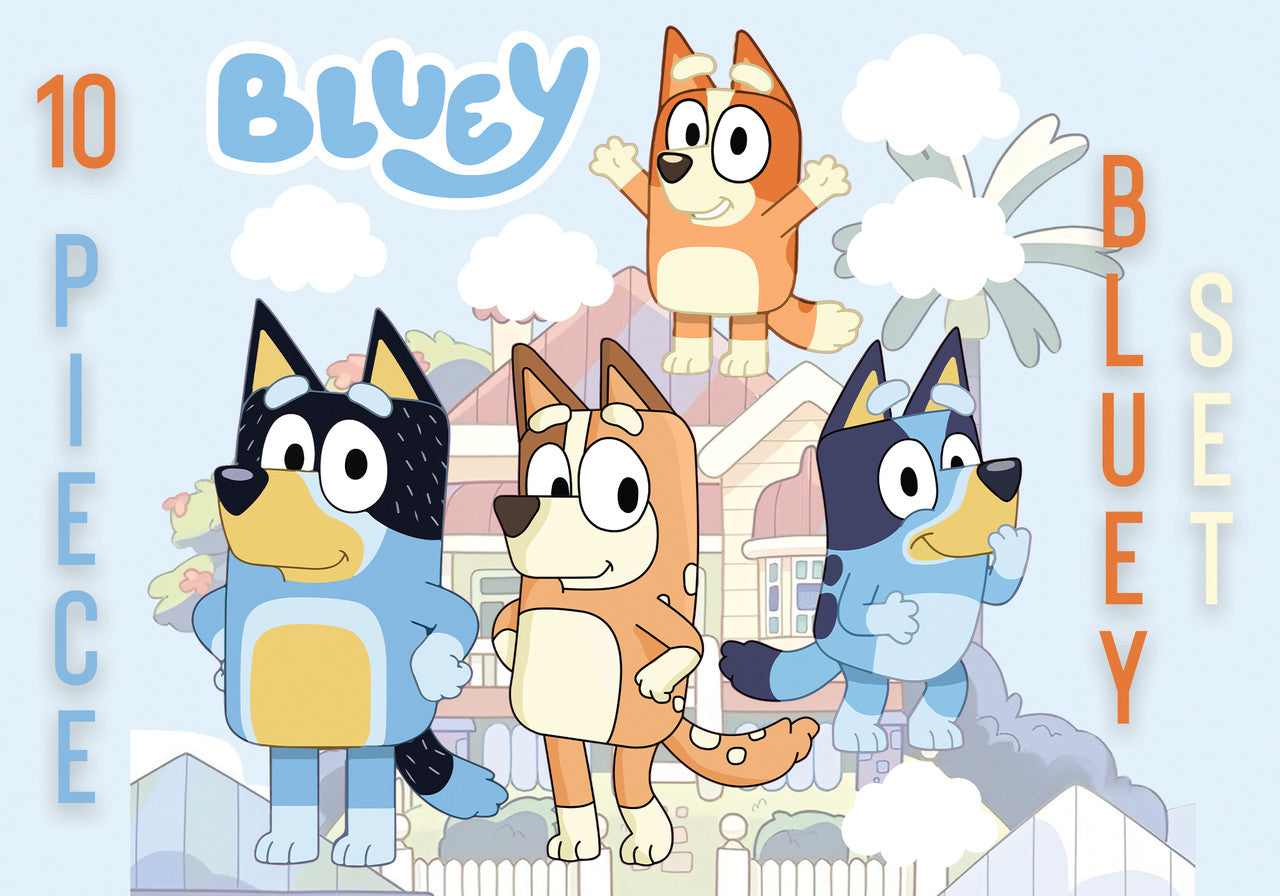Bluey Family Cutout Set (10 Piece)