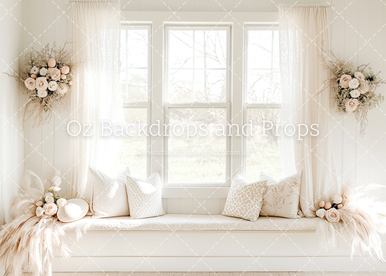 Boho Easter Bench