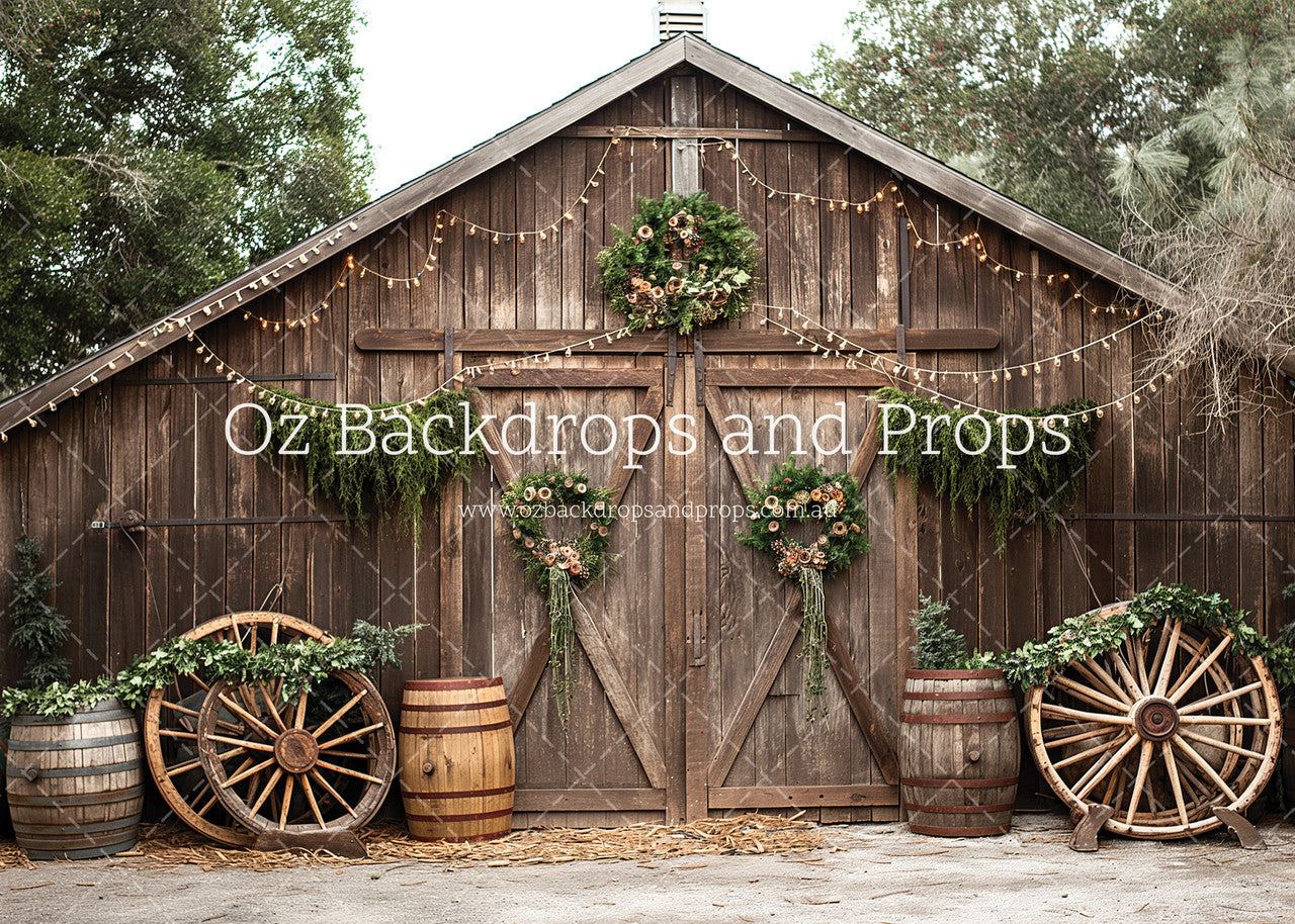 Boho Greenery Barn