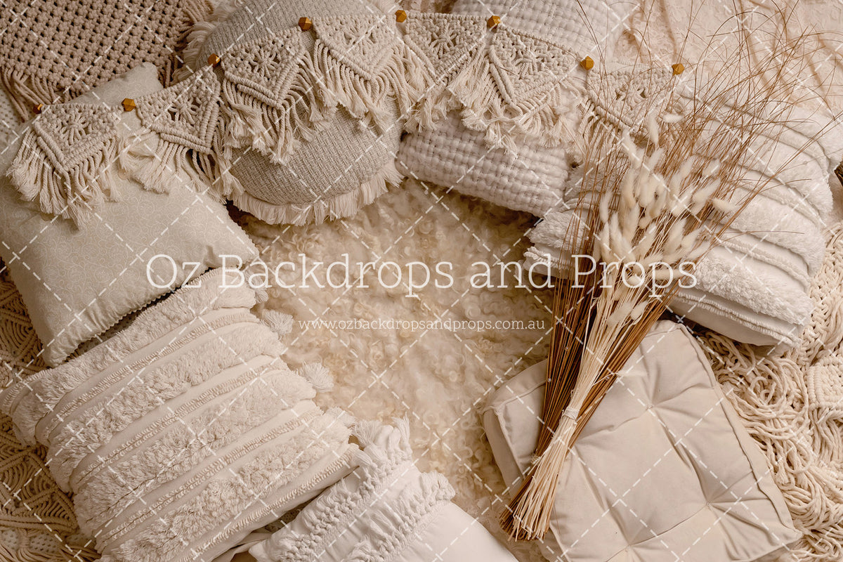 Boho Macrame Empty Nest - A Darling Collection Printed Backdrop