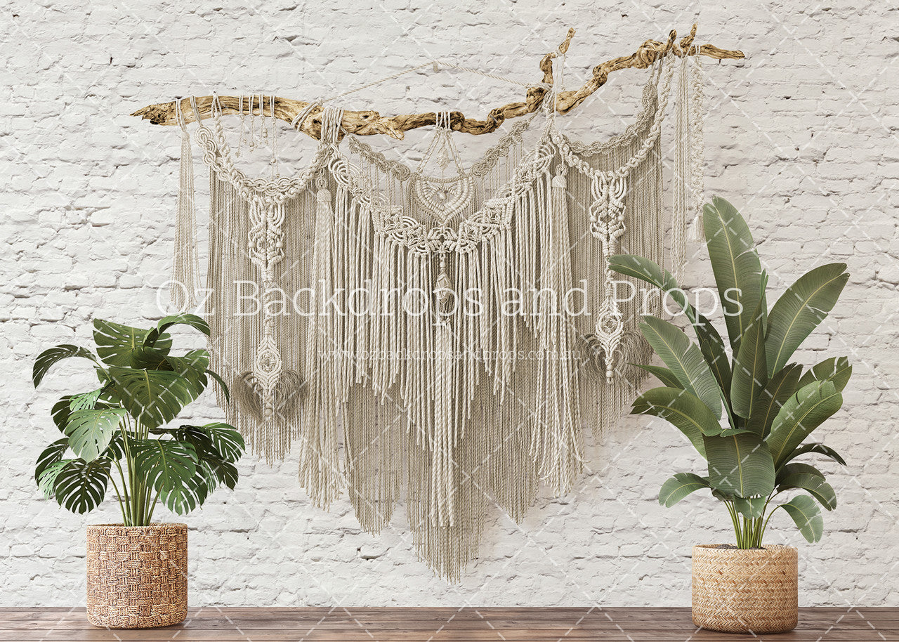 Boho Macrame - Worn Brick