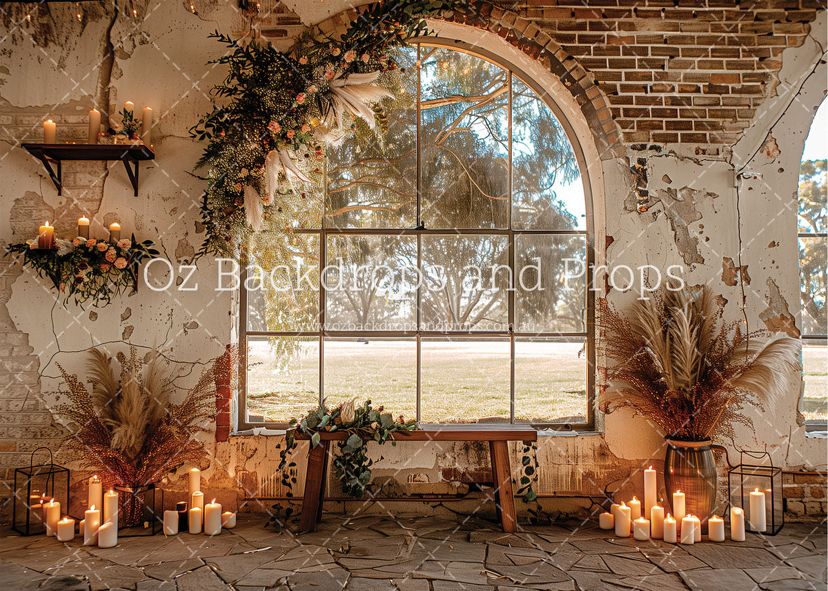 Boho Winery Window