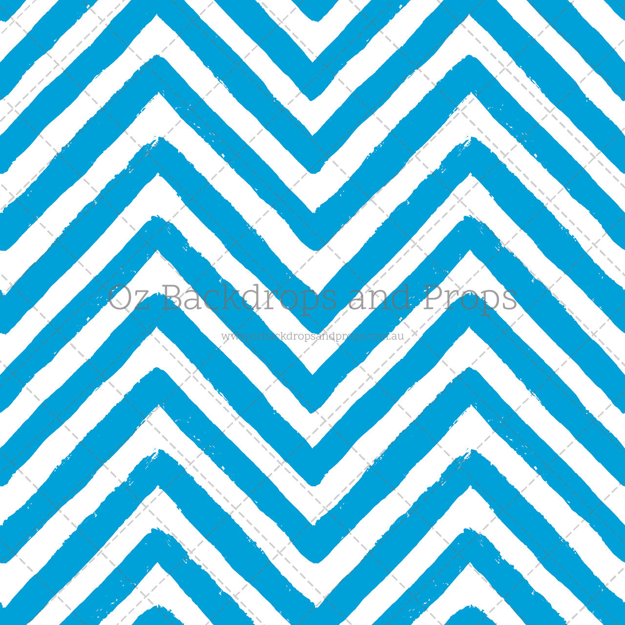 Bright Blue Chevron