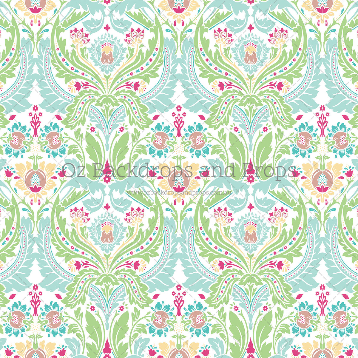 Bright Floral Damask