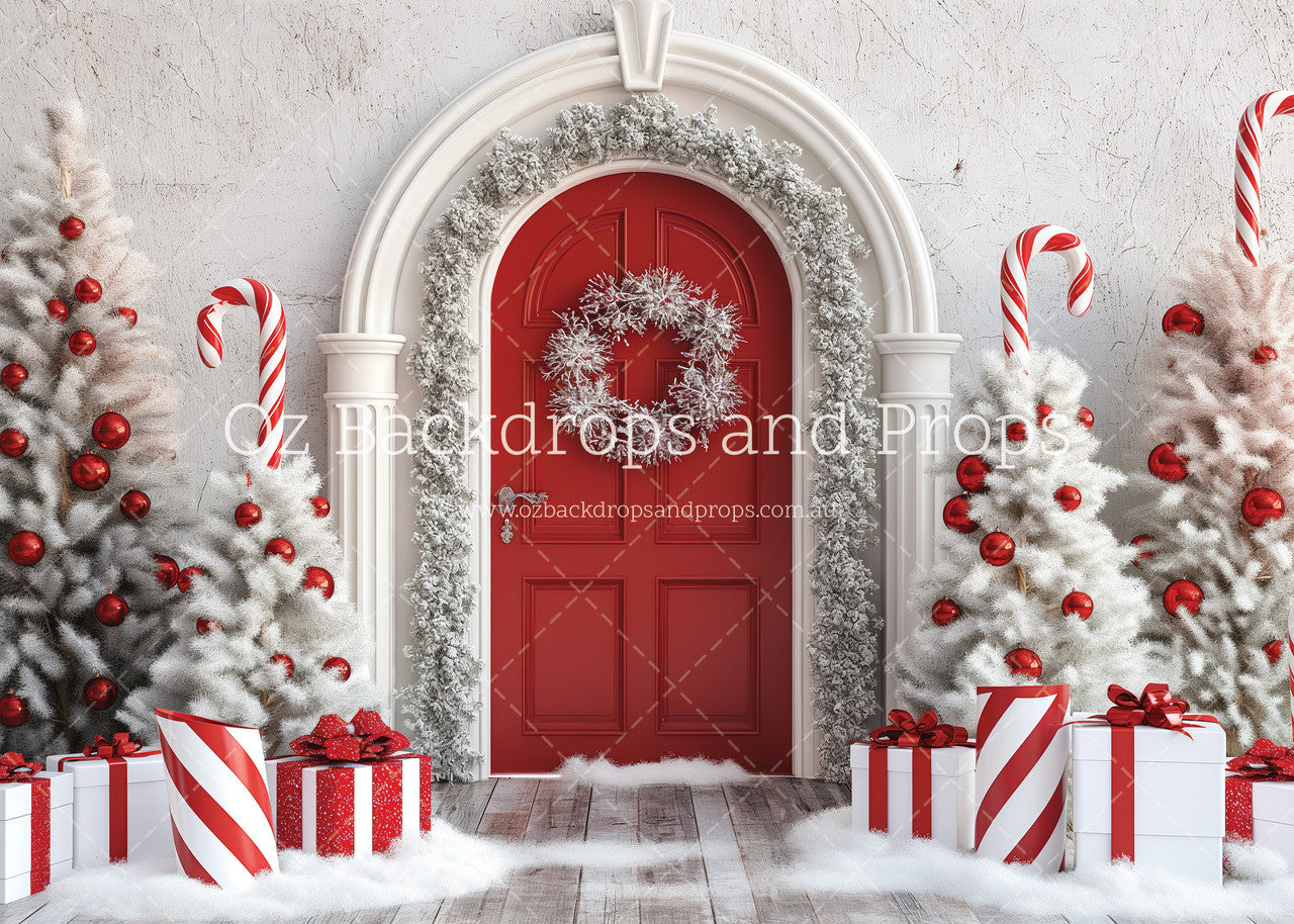 Candy Cane Door