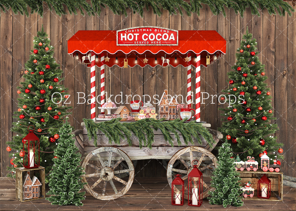 Christmas Cocoa Cart