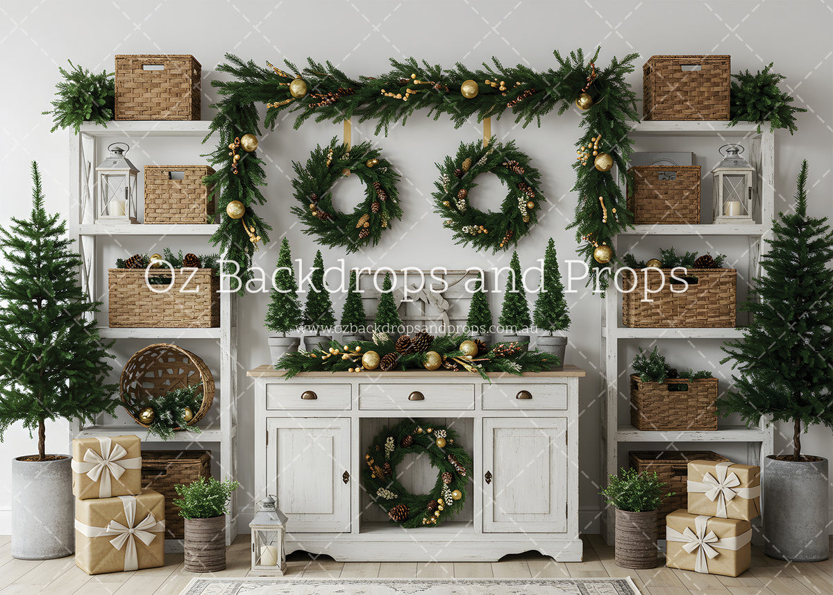 Christmas Greenery Display