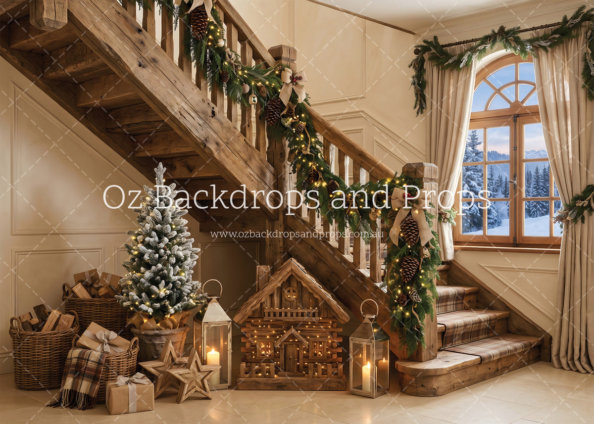 Cozy Stair Christmas