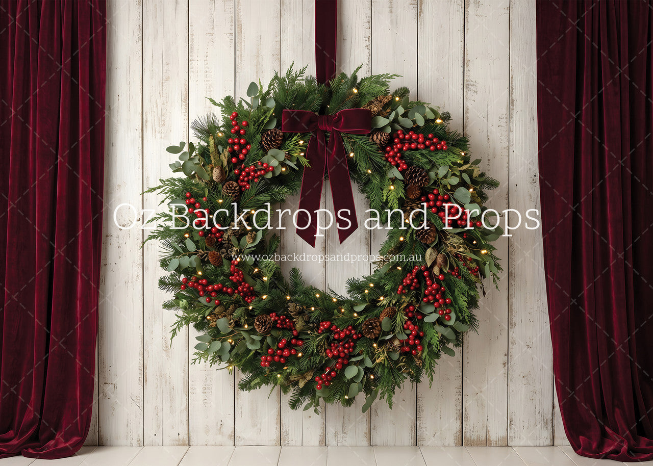 Crimson Velvet Wreath