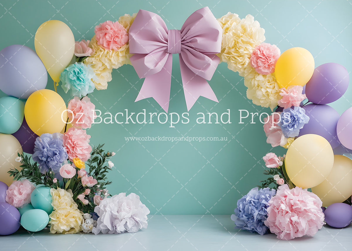 Dainty Bow Balloon Arch
