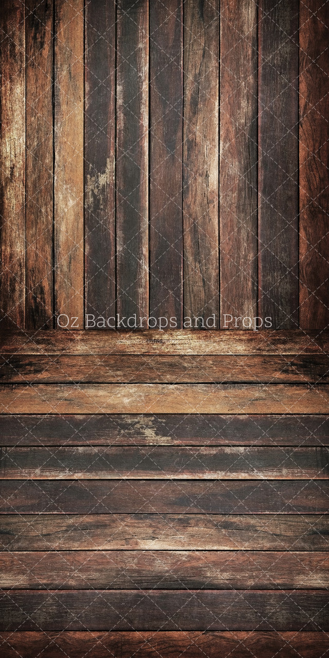 Dark Grungy Wood Two in One