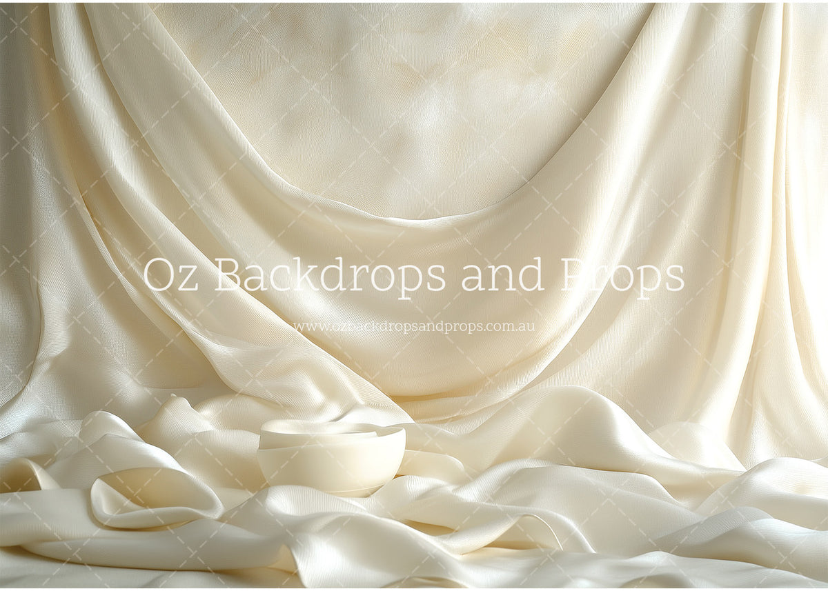 Draped Cream Fabric