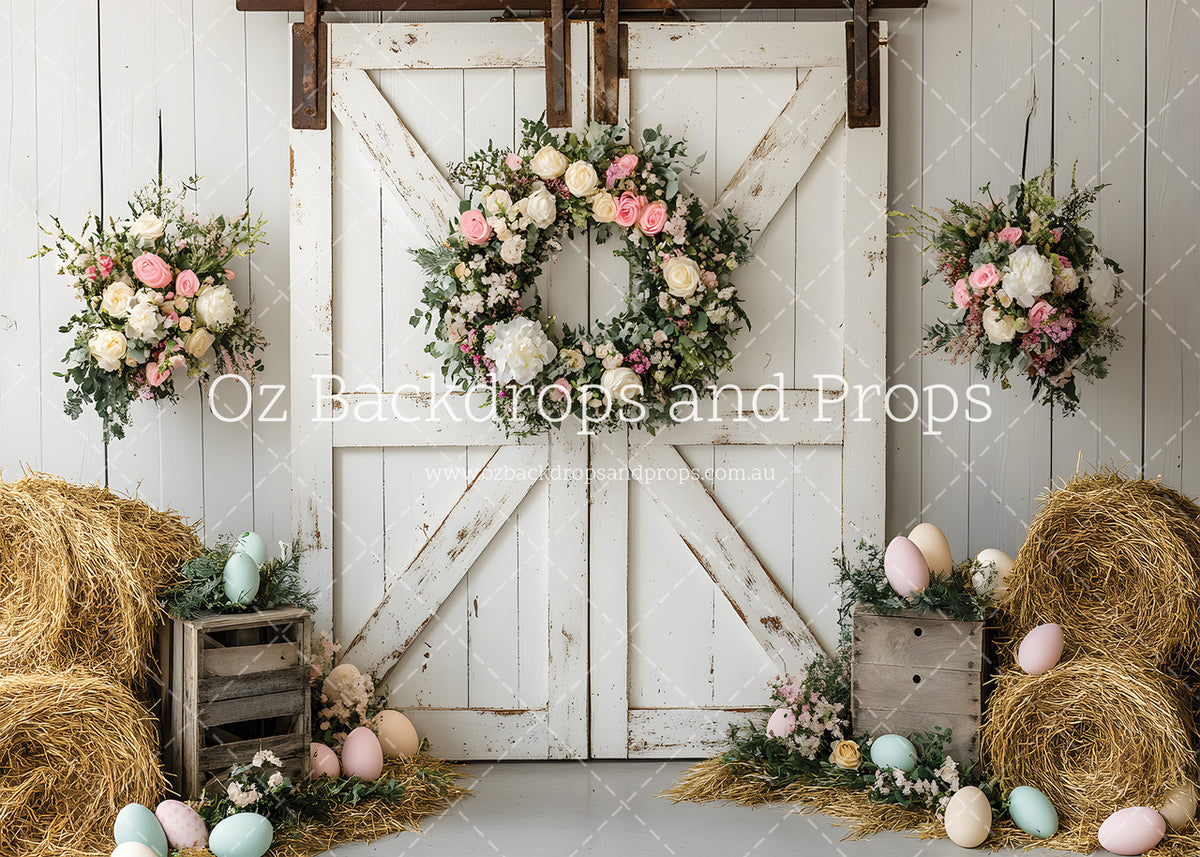 Easter Barn Wreath Bouquets