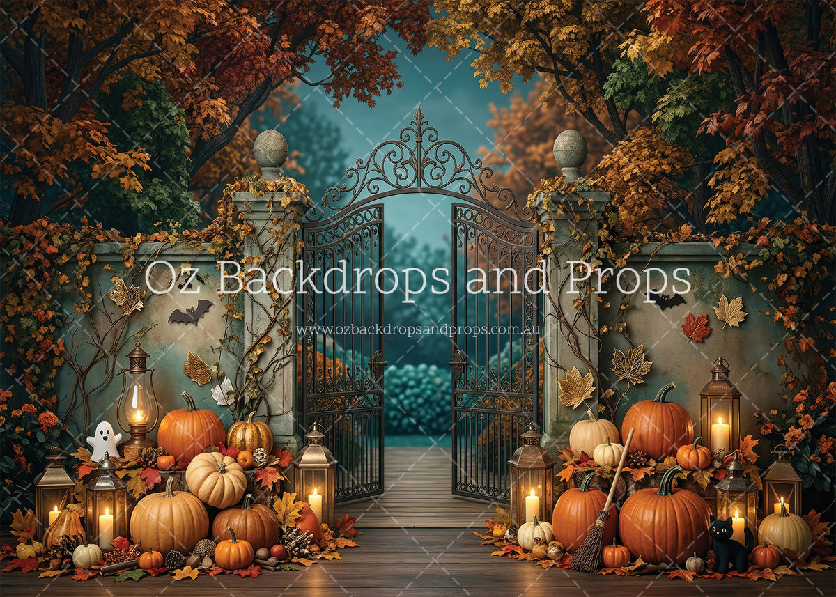 Fall Garden Gate