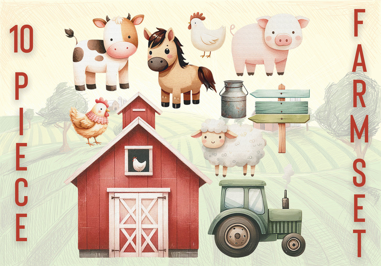 Farm Cutout Set (10 Piece)