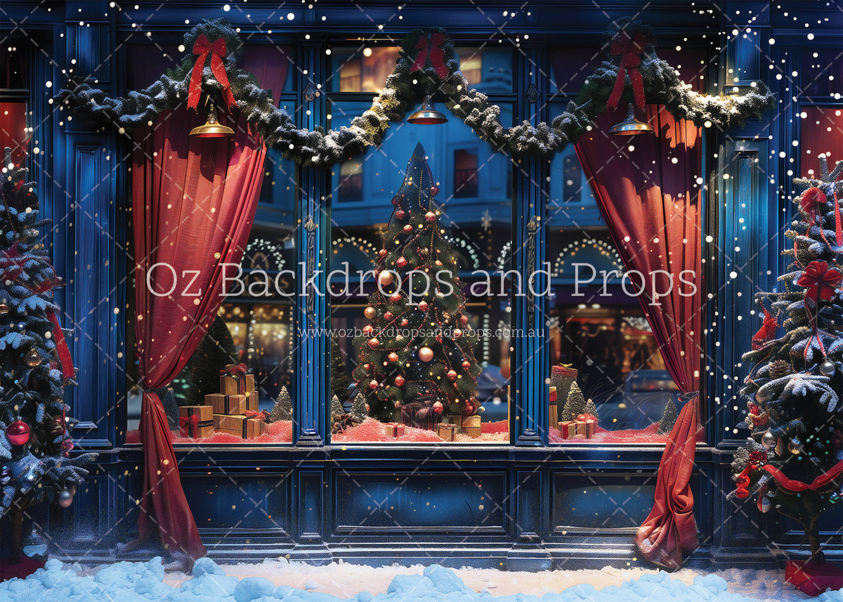 Festive Blues Window