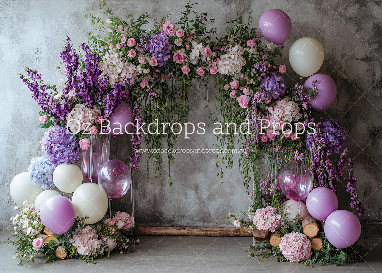 Fine Floral Balloon Arch