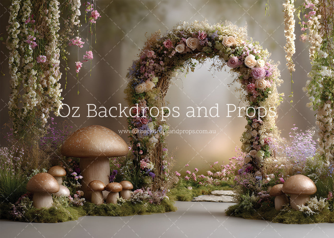 Floral Mushroom Arch