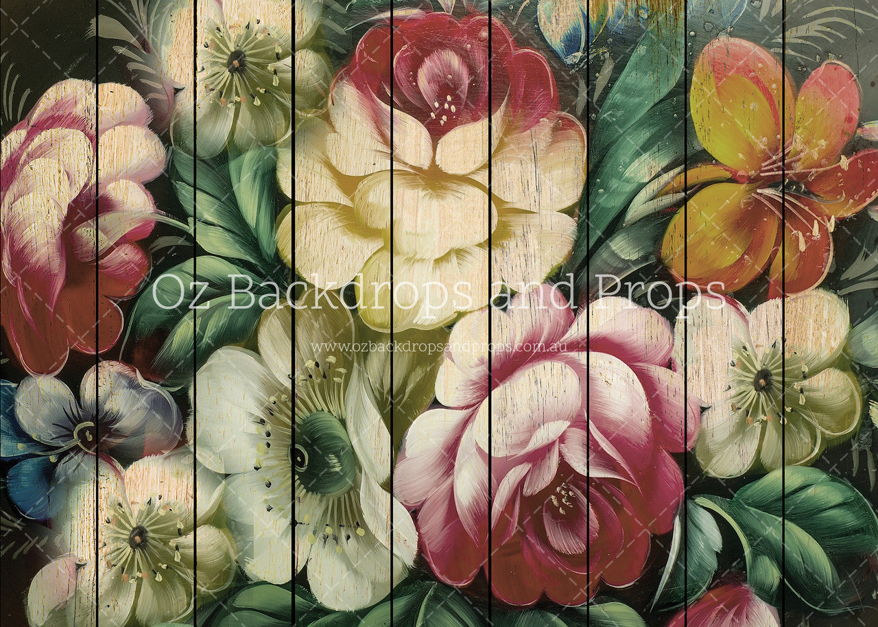 Flower Painted Planks