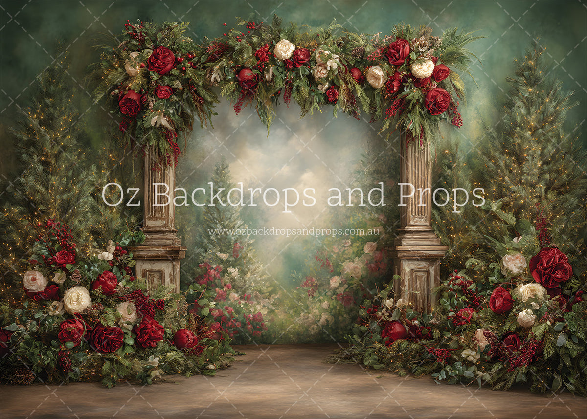 Forest Flowers Pillars