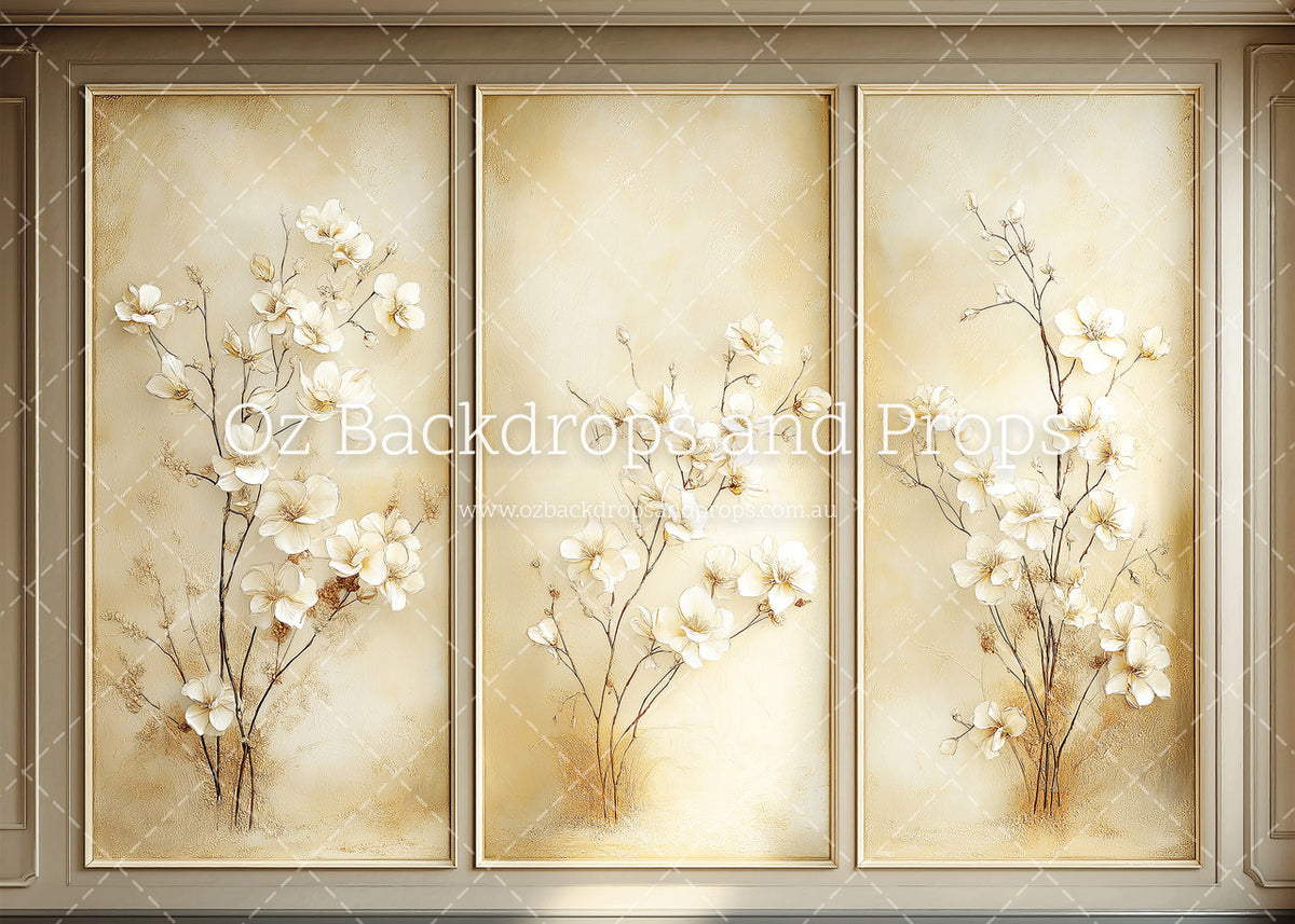 Gold Blossom Feature Wall