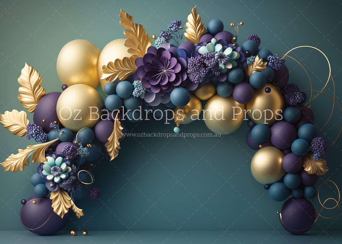 Gold Leaf Balloon Arch