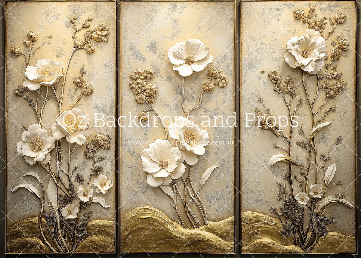 Gold Leaf Triptych