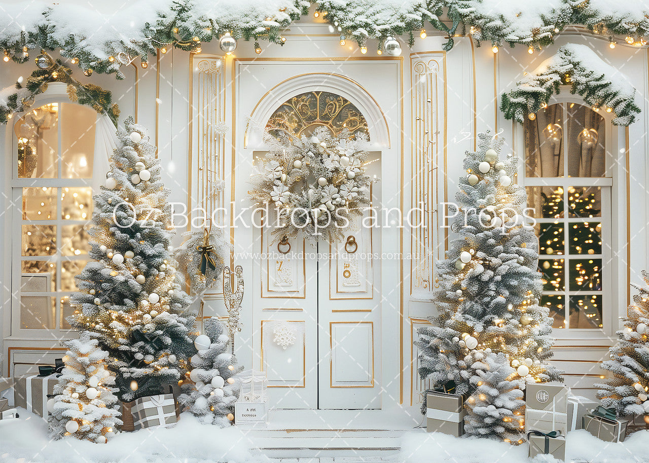 Gold Leaf White Christmas