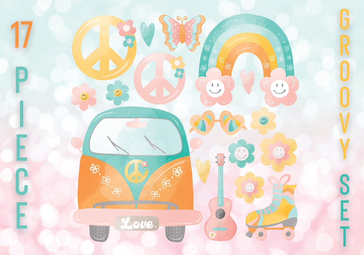 Groovy Cutout Set (17 Piece)