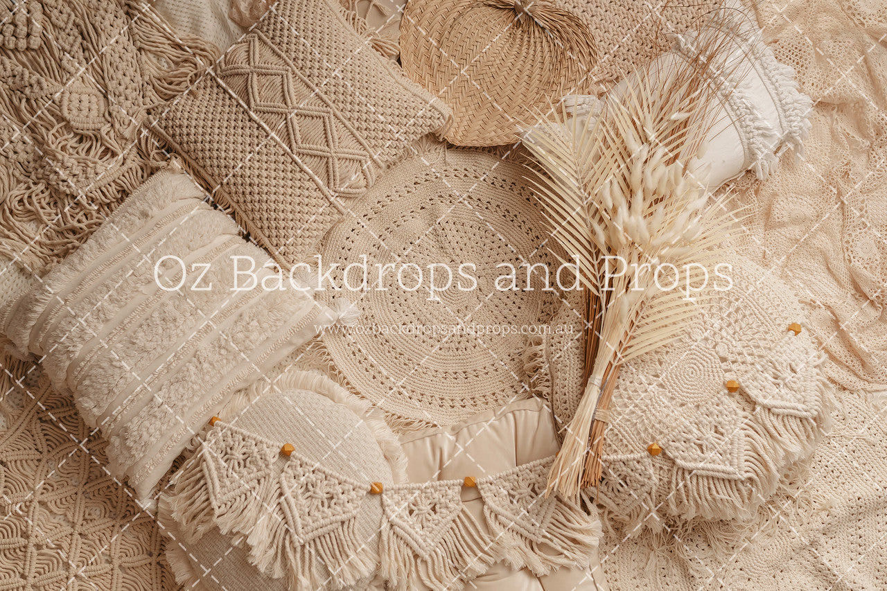 Handmade Boho Empty Nest - A Darling Collection Printed Backdrop