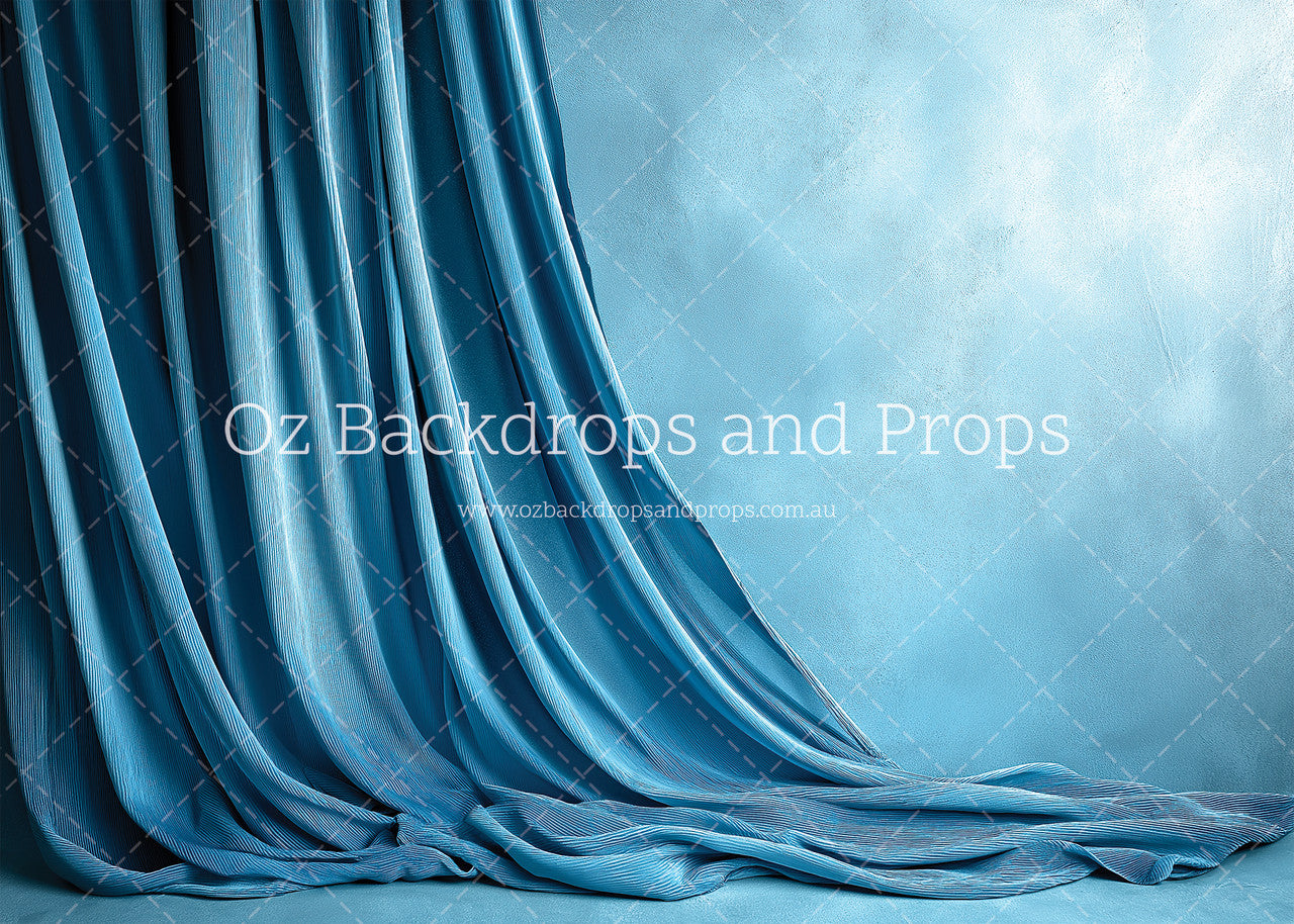 Hanging Blue Fabric