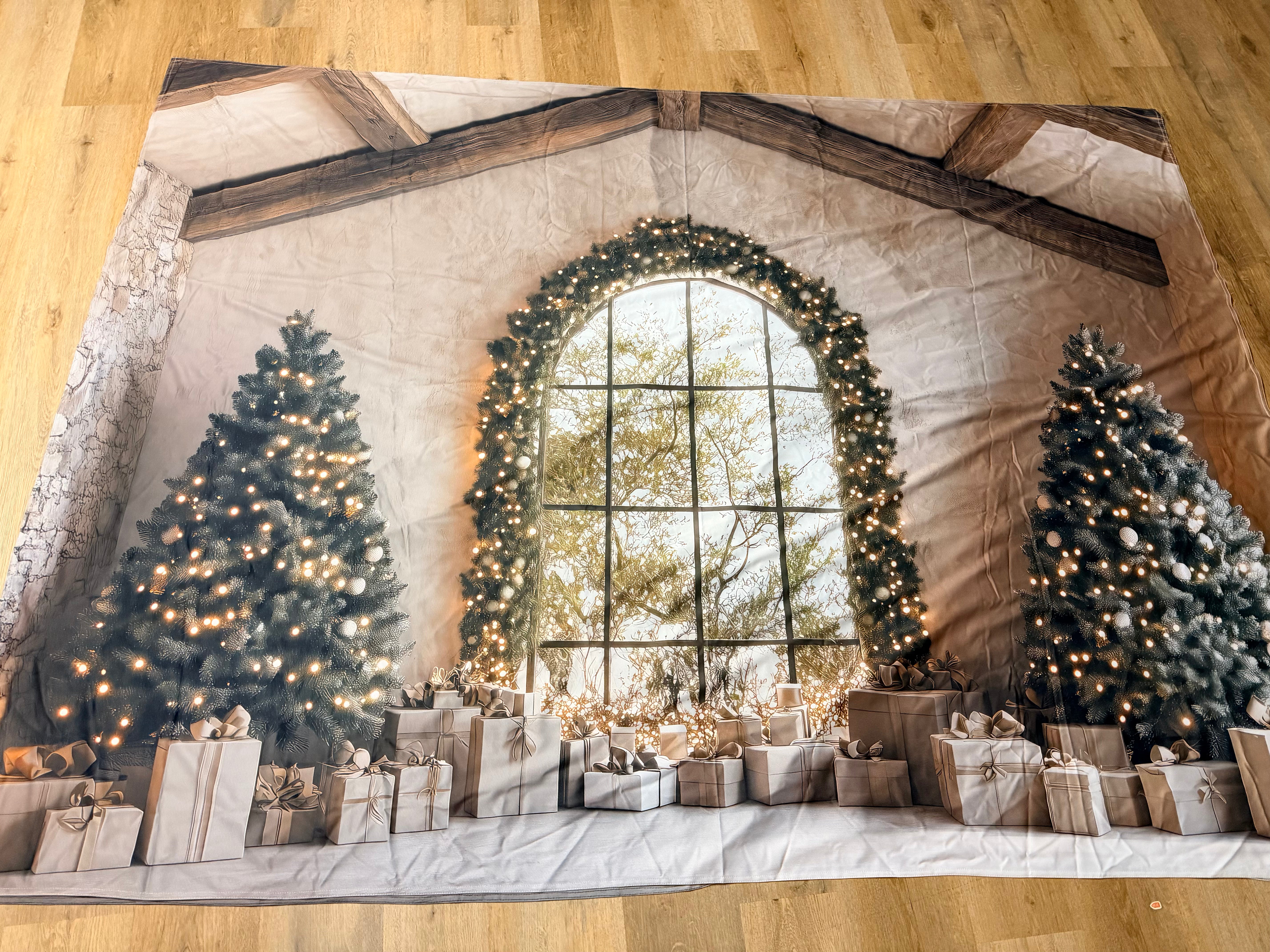 STRETCH FABRIC 1.8x2.4m Chianti Christmas - Print Fault