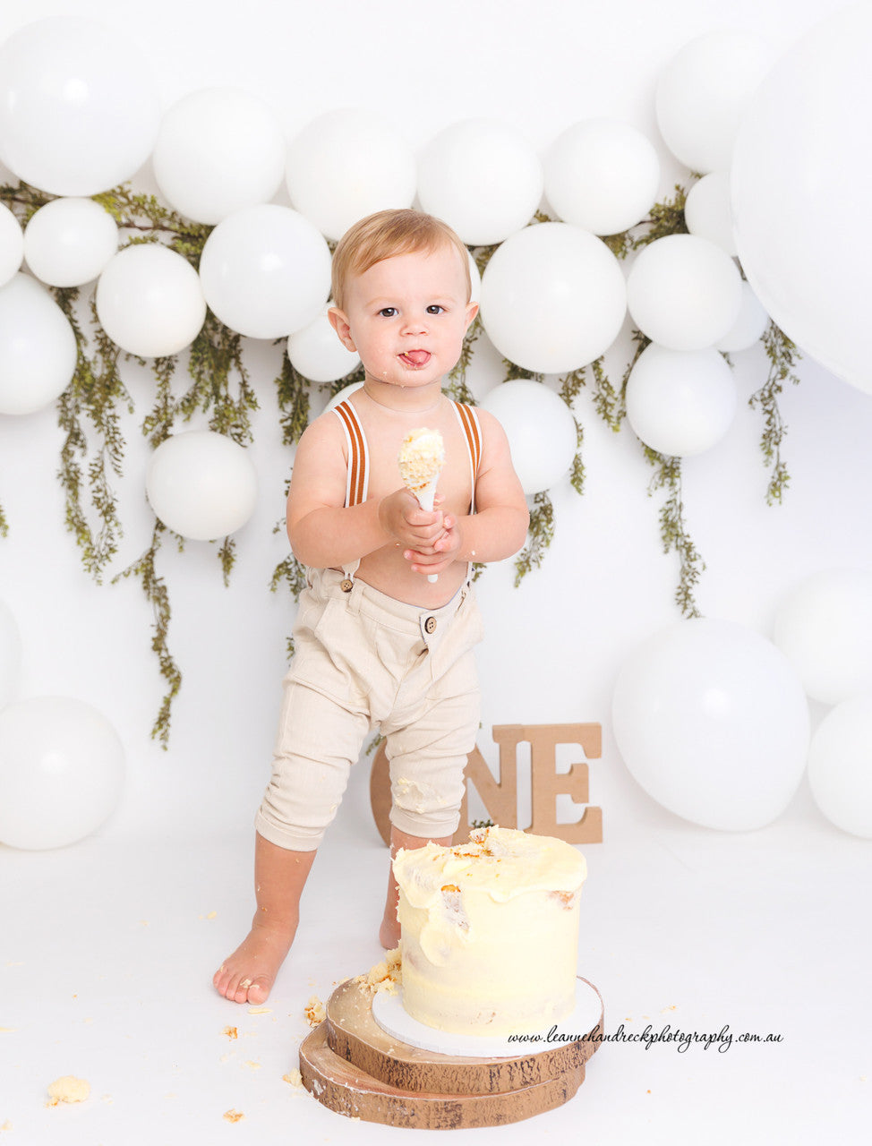 White Balloon Garland